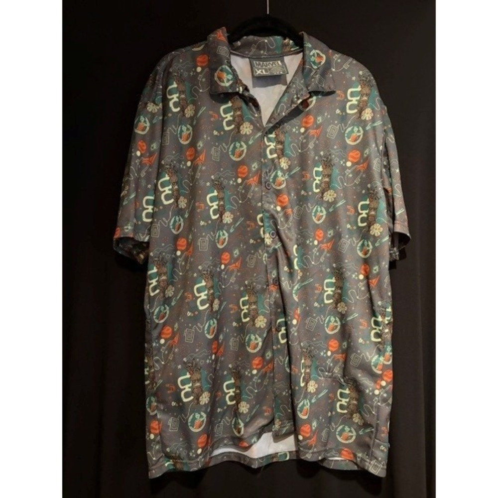 Men's Marvel Lootwear Guardians of the Galaxy Button Down T Shirt Size XL